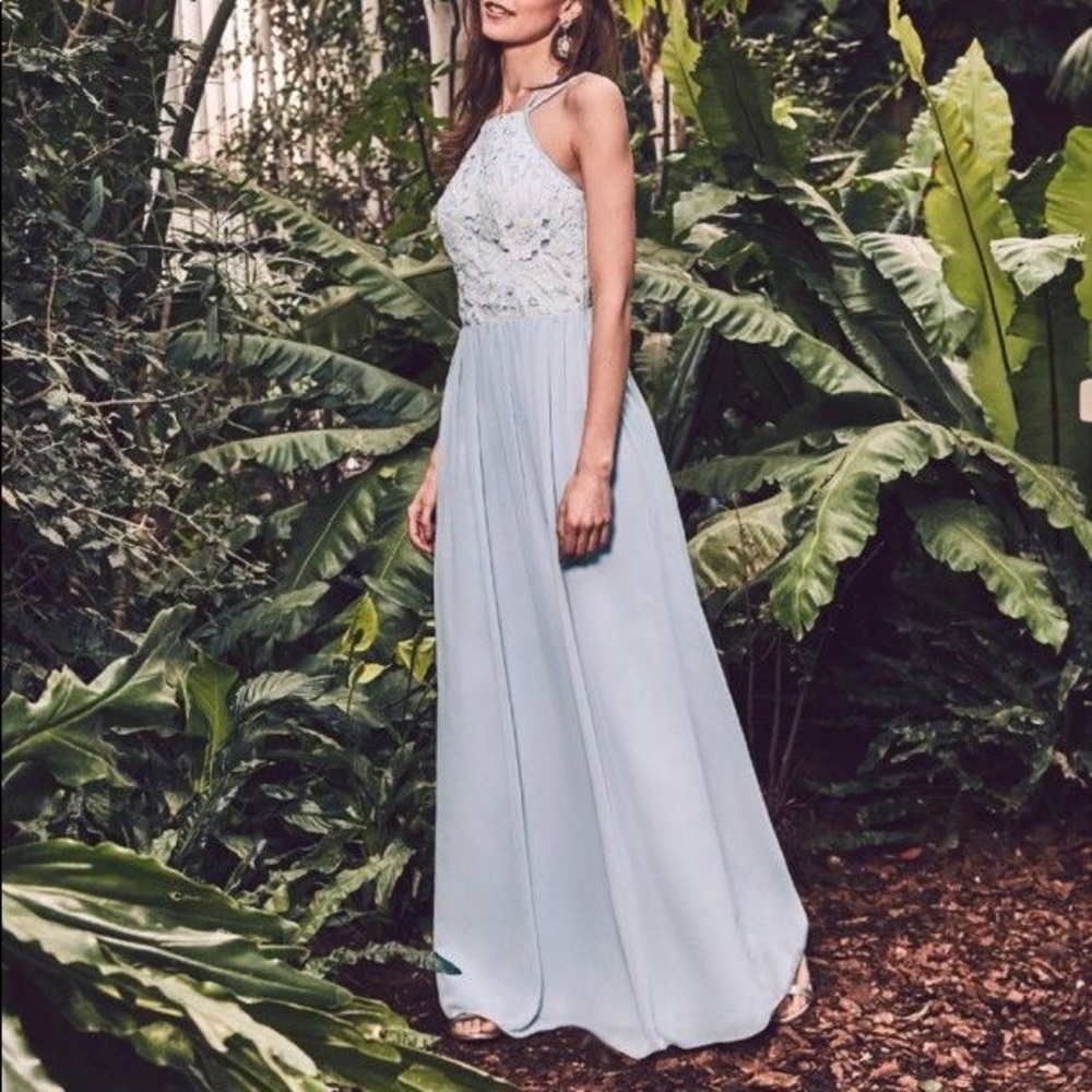 CHI CHI SYANNE DRESS (BLUE) - Picture 1 of 5